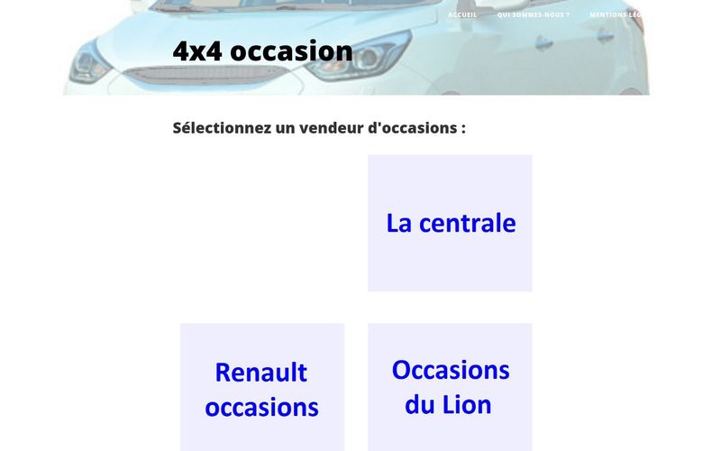 4x4 occasion